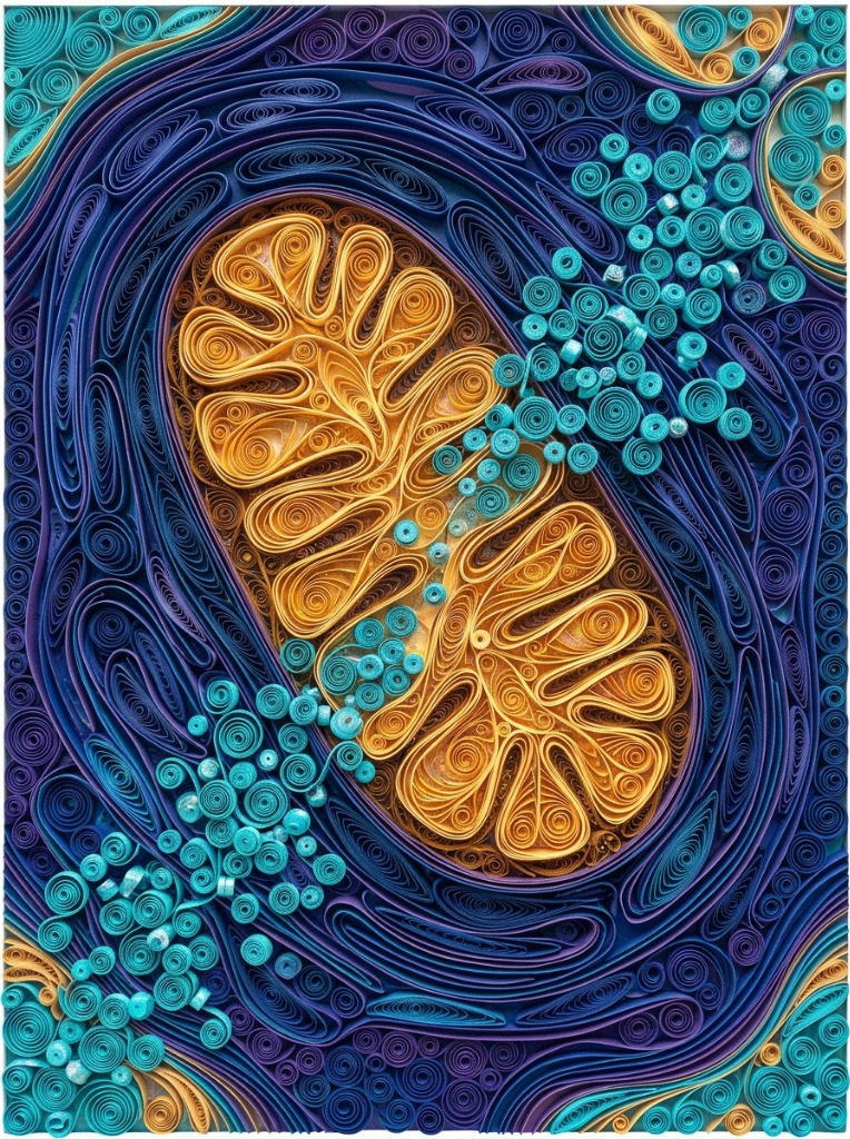 Mitochondrial Cristae & Cellular Bioenergetics in 3D Paper Quilling